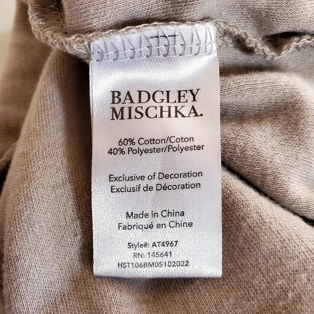 K1344 * Badgley Mischka Baby Hat Gray NB OSFM